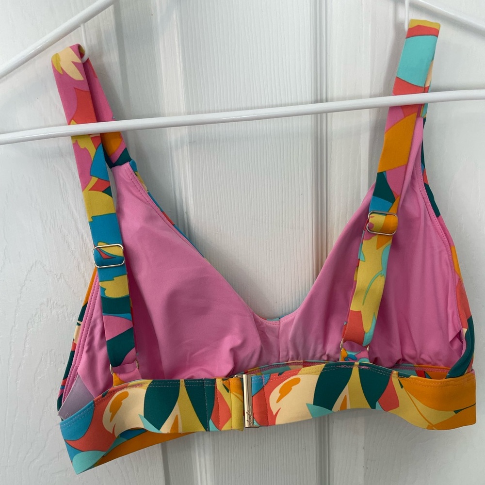 Anne Cole two piece floral high waisted swimsuit size Large worn twice - Picture 6 of 11